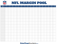 Line Football Pool Sheets