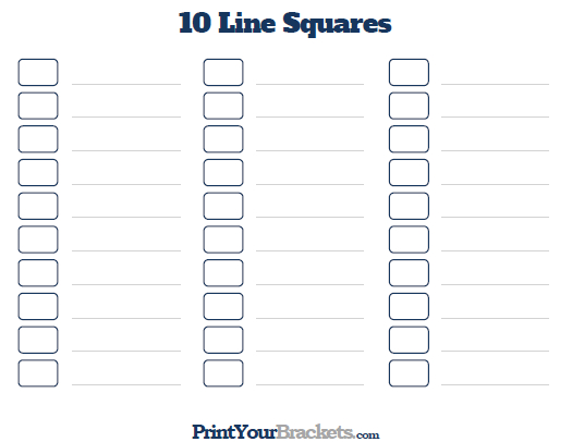 print your brackets squares