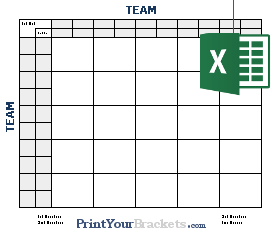 Excel 25 Square Halftime Line Super Bowl Grid