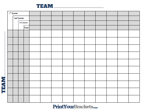 print your brackets football squares